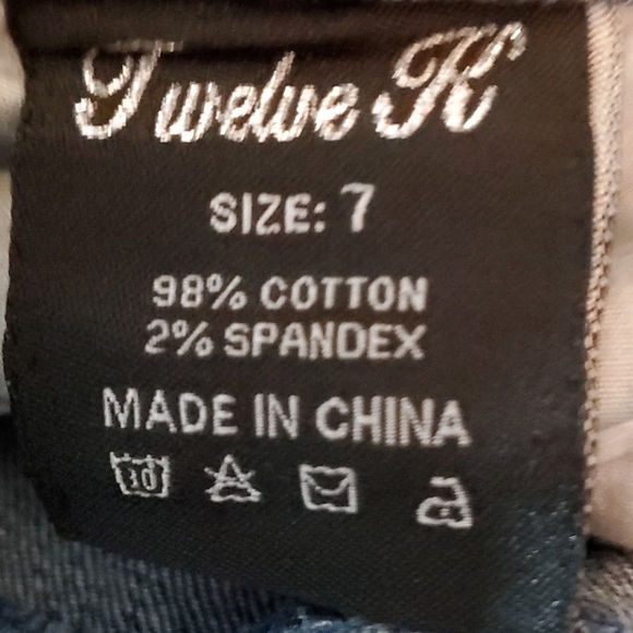 TWELVE K JUNIOR JEAN PANT SIZE 7 - Picture 13 of 14